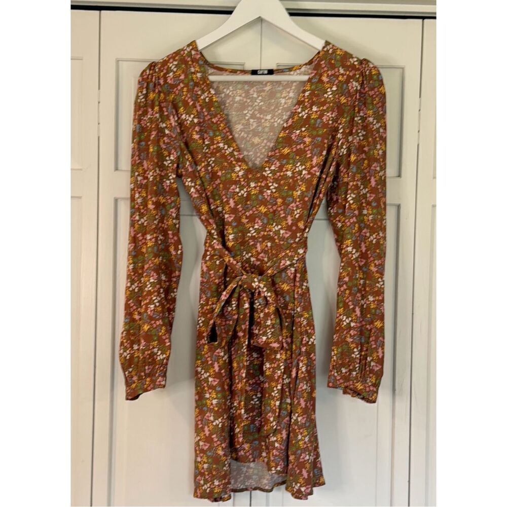 Clayton X Revolve ditsy floral long sleeve dress small - Picture 3 of 9